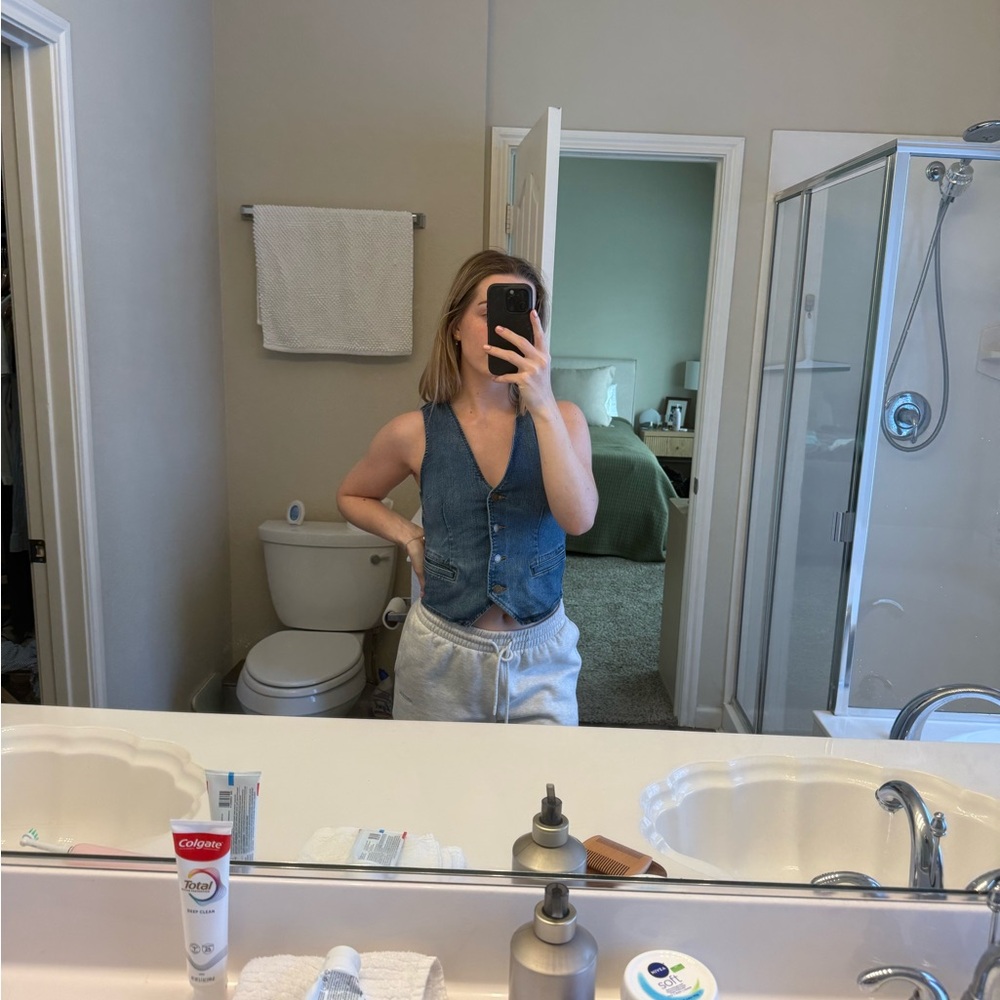 Tecovas Denim Blue Tank Top